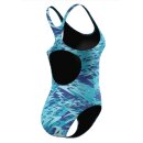 Speedo Womens Swimsuit Hyperboom Print Medalist Hellblau Blau