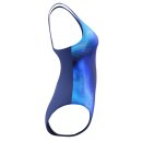 Speedo Womens Swimsuit Print Medalist Navy Blau