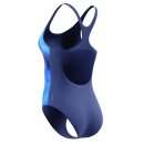 Speedo Womens Swimsuit Print Medalist Navy Blau