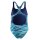 Speedo Girls Hyperboom Print Medalist Badeanzug Navy Blau