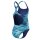 Speedo Girls Hyperboom Print Medalist Badeanzug Navy Blau
