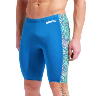 Mens arena Snakeskin Swim Jammer Blue Cosmo Multi - Blue Cosm