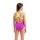 Arena Dots Swimsuit Swim Pro Back Very Fuchsia - Artic Lime