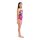 Arena Dots Swimsuit Swim Pro Back Very Fuchsia - Artic Lime