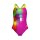 Arena Dots Swimsuit Swim Pro Back Very Fuchsia - Artic Lime