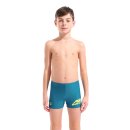 arena Boys Lettering Swim Short Blue Cosmo