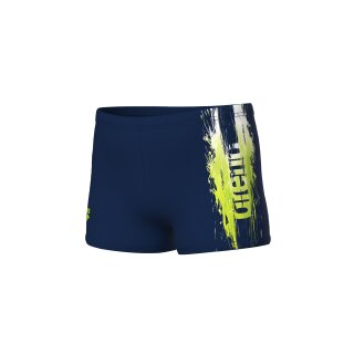 arena Boys Paint Swim Short Navy - Navy Multi