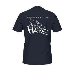 Unisex Team T-Shirt Panel mit Hai Navy TSV Indersdorf