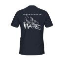 Unisex Team T-Shirt Panel mit Hai Navy TSV Indersdorf