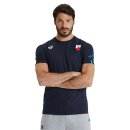 Unisex Team T-Shirt Panel mit Hai Navy TSV Indersdorf