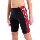 Boys Wave Swim Jammer Black - Team Red
