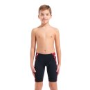 Boys Wave Swim Jammer Black - Team Red