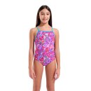 Arena Girl Stars Swimsuit Light Drop Back Pink Multi - Navy Multi