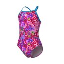 Arena Girl Stars Swimsuit Light Drop Back Pink Multi - Navy Multi