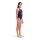 Arena Girl Pinweel Swimsuit V-Back Black Multi - Black Very Fuchsia