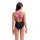 Arena Girl Pinweel Swimsuit V-Back Black Multi - Black Very Fuchsia
