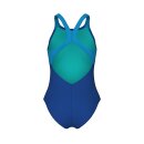 Arena Girl Pinweel Swimsuit V-Back Violet Multi - Artic Lime