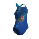 Arena Girl Pinweel Swimsuit V-Back Violet Multi - Artic Lime