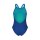 Arena Girl Pinweel Swimsuit V-Back Violet Multi - Artic Lime