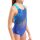 Arena Girl Pinweel Swimsuit V-Back Violet Multi - Artic Lime