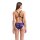 Arena Womens Wave Swimsuit Challenge Back Black - Team Purple