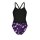 Arena Womens Wave Swimsuit Challenge Back Black - Team Purple