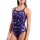 Arena Womens Wave Swimsuit Lightdrop Back Black - Team Purple