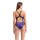 Arena Womens Wave Swimsuit Lightdrop Back Black - Team Purple
