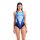 Arena Womens Dynamism Swimsuit V Back Black - Neon Blue Multi