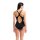 Arena Womens Dynamism Swimsuit V Back Black - Neon Blue Multi