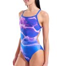 Arena Womens Earth Swimsuit Challenge Back Neon Blue...