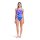 Arena Womens Earth Swimsuit Challenge Back Neon Blue Multi - Neon Blue