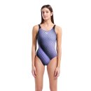 Arena Womens Night Light Swimsuit U Back Blue Multi - Black