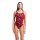 Arena Womens Wave Swimsuit Challenge Back Black - Team Red