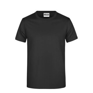 Herren T-Shirt Baumwolle Schwarz