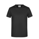 Herren T-Shirt Baumwolle Schwarz