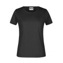 Damen T-Shirt Baumwolle Schwarz