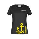 Damen T-Shirt Baumwolle Schwarz SV Ludwigsburg