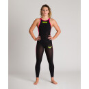 ARENA W PSKIN R-EVO Open Water Open Back Black Fluo Yellow