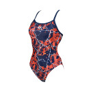 ARENA Earth Texture Badeanzug Rot Blau 32