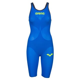 Carbon Air2 FBSL Open Back Electric Blue-Dark Grey-Fluo Yellow Arena Wettkampfanzug 38
