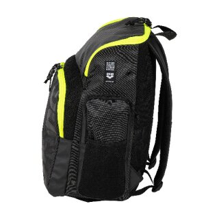 Arena Spiky III Backpack 35 Liter Dark Smoke Neon Yellow 101