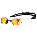 ARENA Cobra Ultra Mirror Swipe Indoor Wettkampf Brille Yellow Copper White 310