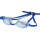 AQUAFEEL Glide Mirror Blau 57