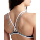 One Double Cross Back Navy White Silber Arena Schwimmanzug 30