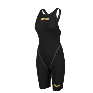 Carbon Core FX Black Gold Closed Back Arena Wettkampfanzug 34