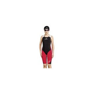 AQUAFEEL i-Nov Wettkampfanzug Schwarz Rot Weiß 140