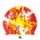 Gemusterte Badekappen Stronger 34