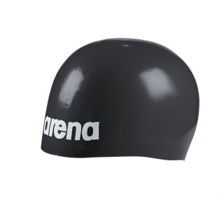 ARENA Moulded Pro II Badekappe Schwarz Schrift Weiß