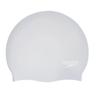 SPEEDO Badekappe Long Hair für lange Haare Silber